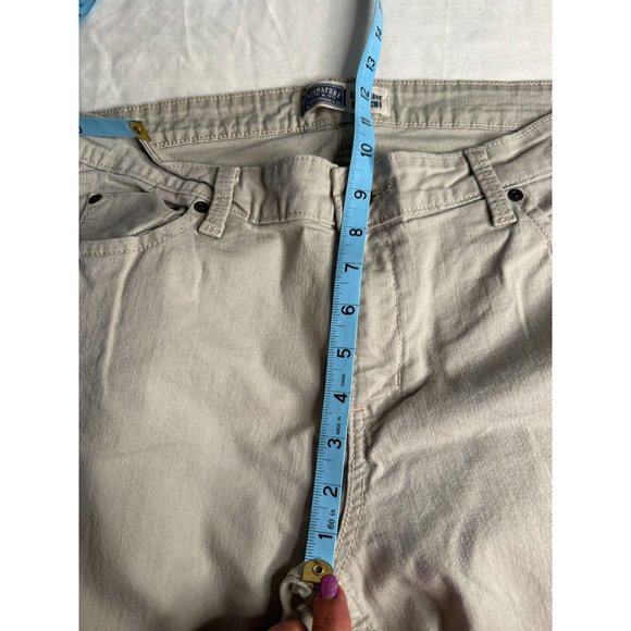 Levis Signatures Tan Jeans Low Rise Bootcut Misses 14 Short Pants - Picture 6 of 7